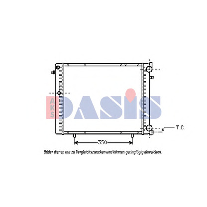 Foto Radiador, refrigeración del motor AKS DASIS 180210N