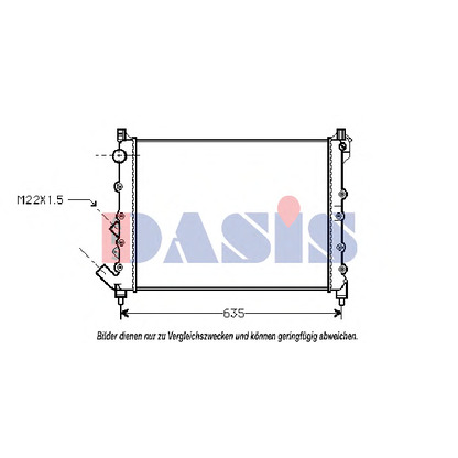 Foto Radiador, refrigeración del motor AKS DASIS 180810N