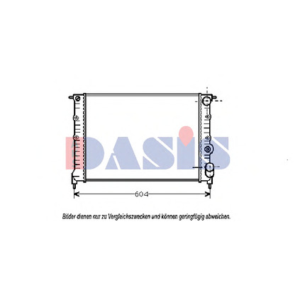 Photo Radiateur, refroidissement du moteur AKS DASIS 180960N