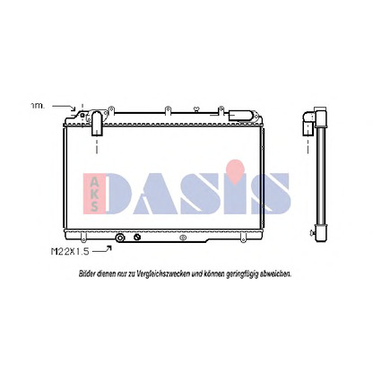 Photo Radiateur, refroidissement du moteur AKS DASIS 181430N