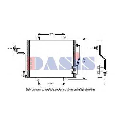 Фото Конденсатор, кондиционер AKS DASIS 182014N