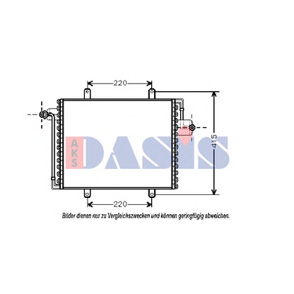 Foto Kondensator, Klimaanlage AKS DASIS 182090N