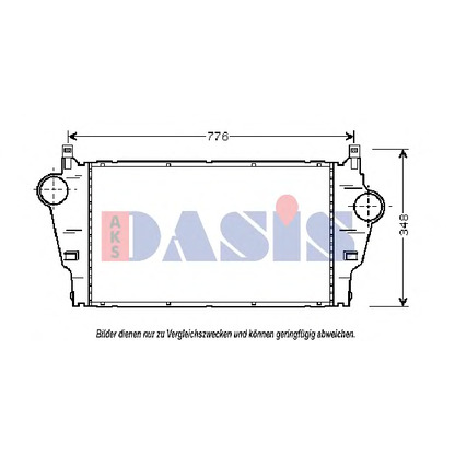 Foto Radiador de aire de admisión AKS DASIS 187005N