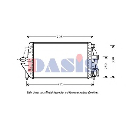 Foto Radiador de aire de admisión AKS DASIS 187140N