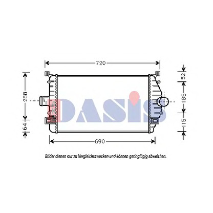 Foto Radiador de aire de admisión AKS DASIS 187180N