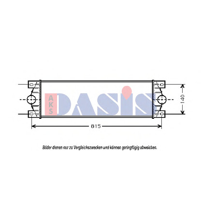 Foto Radiador de aire de admisión AKS DASIS 187200N