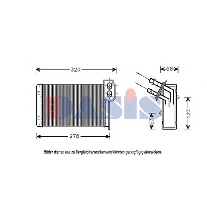 Фото Теплообменник, отопление салона AKS DASIS 189150N
