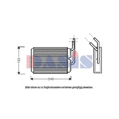 Photo Heat Exchanger, interior heating AKS DASIS 189160N