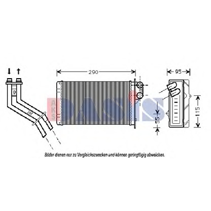 Фото Теплообменник, отопление салона AKS DASIS 189240N