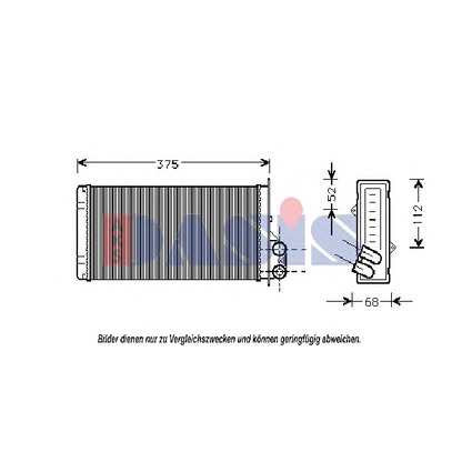 Foto Wärmetauscher, Innenraumheizung AKS DASIS 189270N