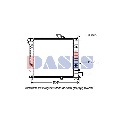 Photo Radiator, engine cooling AKS DASIS 190070N