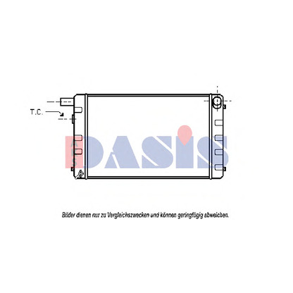 Photo Radiator, engine cooling AKS DASIS 190090N