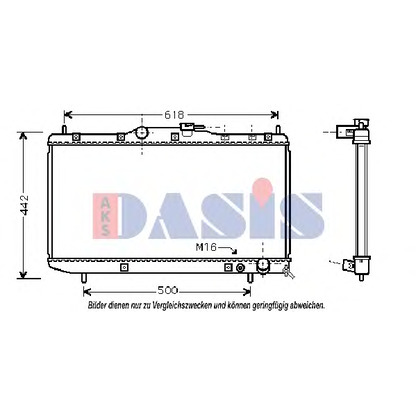 Photo Radiateur, refroidissement du moteur AKS DASIS 210027N