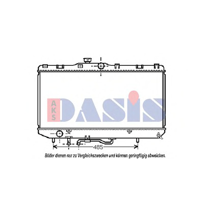 Photo Radiator, engine cooling AKS DASIS 210036N