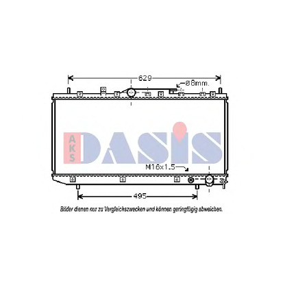 Photo Radiator, engine cooling AKS DASIS 210037N