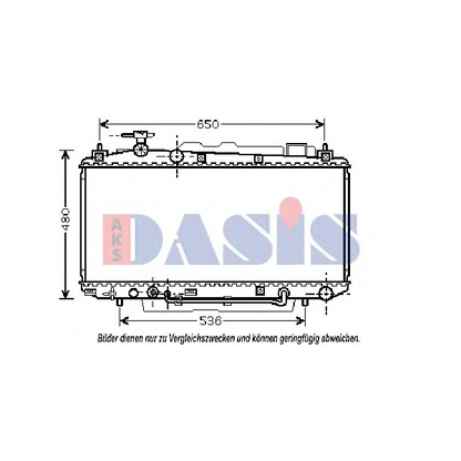 Фото Радиатор, охлаждение двигателя AKS DASIS 210103N
