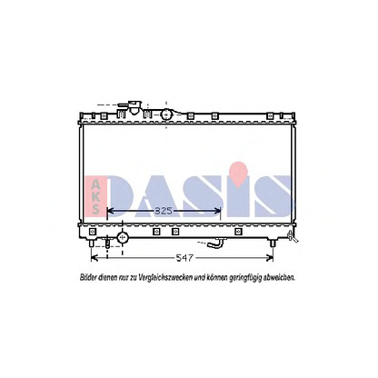 Photo Radiator, engine cooling AKS DASIS 210139N