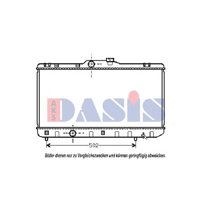 Foto Radiatore, Raffreddamento motore AKS DASIS 210380N