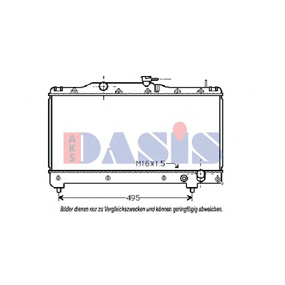 Foto Radiatore, Raffreddamento motore AKS DASIS 210440N