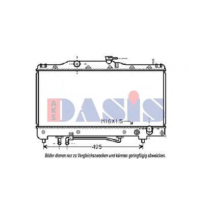 Photo Radiator, engine cooling AKS DASIS 210510N