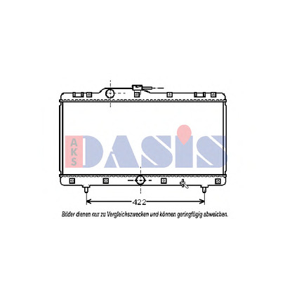 Foto Radiador, refrigeración del motor AKS DASIS 210600N