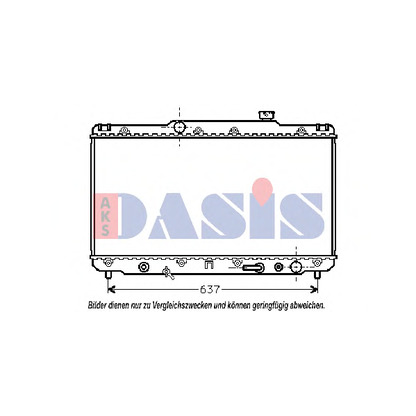 Photo Radiateur, refroidissement du moteur AKS DASIS 210950N