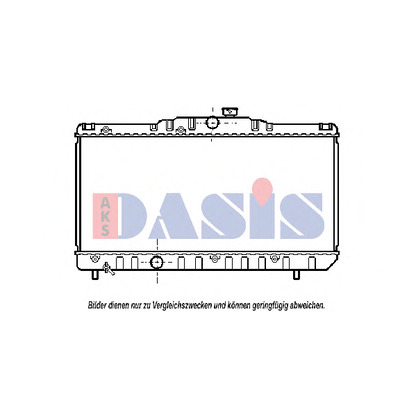 Photo Radiator, engine cooling AKS DASIS 211010N
