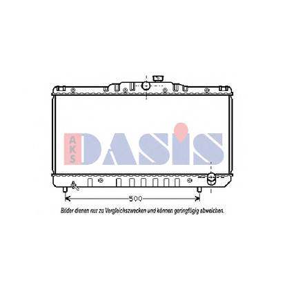 Фото Радиатор, охлаждение двигателя AKS DASIS 211030N