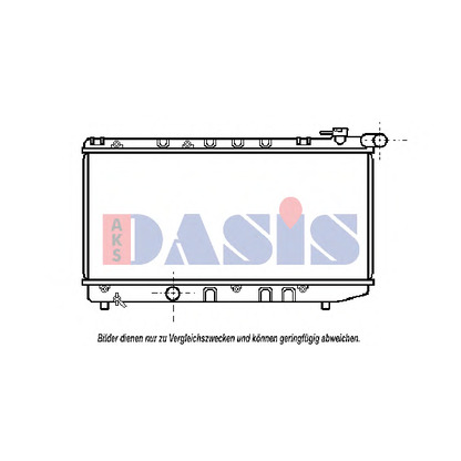 Foto Radiador, refrigeración del motor AKS DASIS 211260N