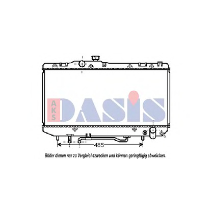 Photo Radiateur, refroidissement du moteur AKS DASIS 211270N