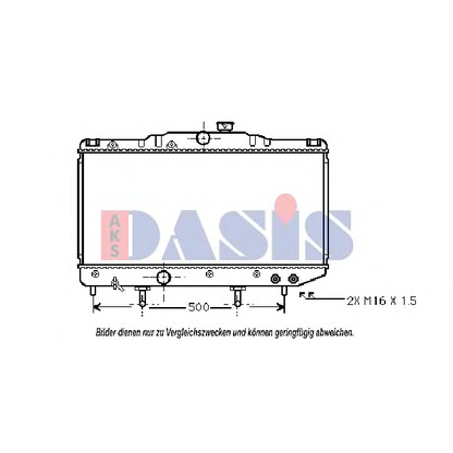 Photo Radiator, engine cooling AKS DASIS 211410N