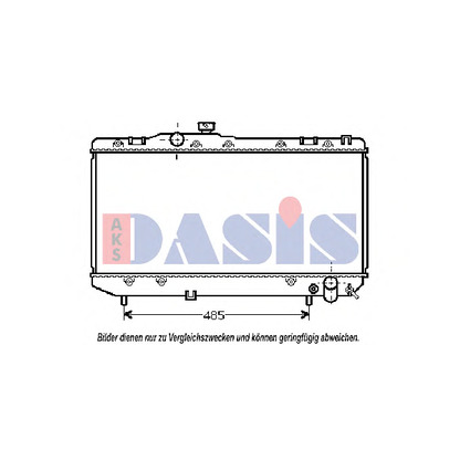 Foto Radiatore, Raffreddamento motore AKS DASIS 211580N