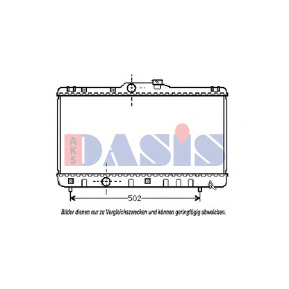 Photo Radiateur, refroidissement du moteur AKS DASIS 211640N