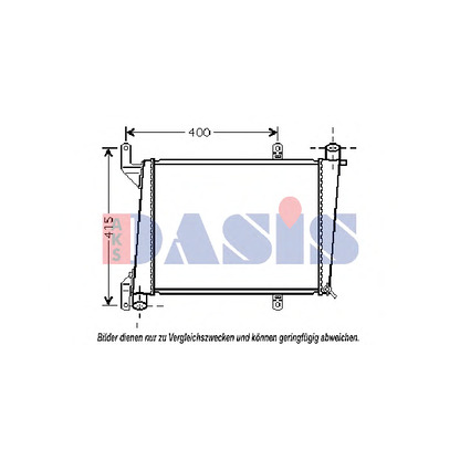 Foto Radiador, refrigeración del motor AKS DASIS 220000N