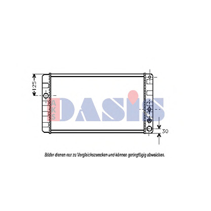 Photo Radiateur, refroidissement du moteur AKS DASIS 220280N