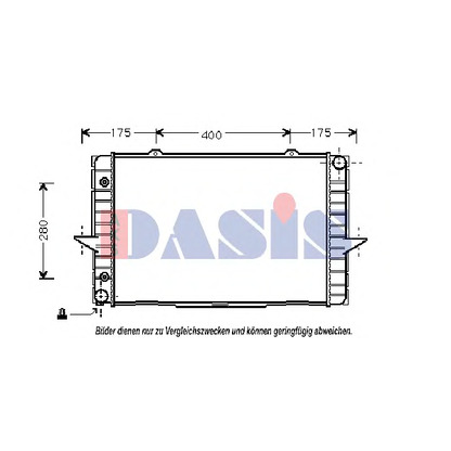 Foto Radiador, refrigeración del motor AKS DASIS 220520N