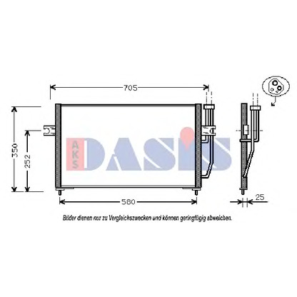 Фото Конденсатор, кондиционер AKS DASIS 222150N