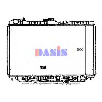 Photo Radiator, engine cooling AKS DASIS 230000N
