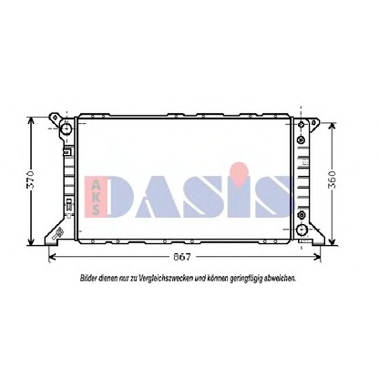 Photo Radiator, engine cooling AKS DASIS 250290N