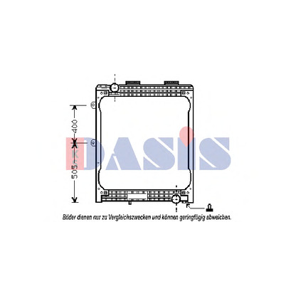 Foto Radiador, refrigeración del motor AKS DASIS 260140N