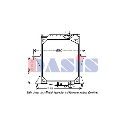 Photo Radiator, engine cooling AKS DASIS 280009N