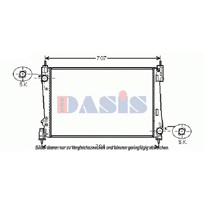 Foto Kühler, Motorkühlung AKS DASIS 300011N