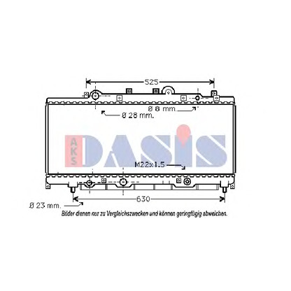 Photo Radiator, engine cooling AKS DASIS 300560N