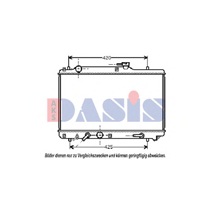 Foto Radiador, refrigeración del motor AKS DASIS 320004N