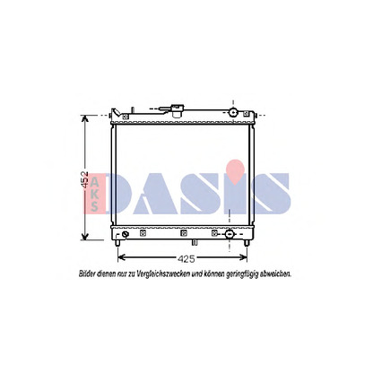 Foto Radiador, refrigeración del motor AKS DASIS 320005N