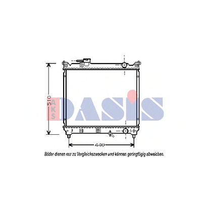 Foto Radiatore, Raffreddamento motore AKS DASIS 320006N