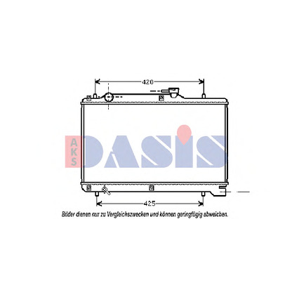Photo Radiateur, refroidissement du moteur AKS DASIS 320012N