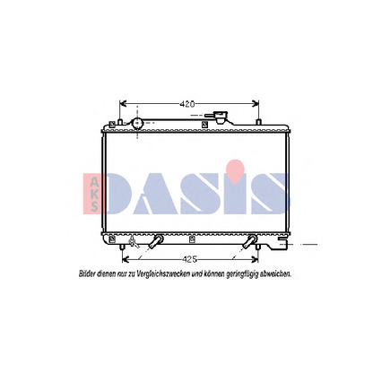 Photo Radiator, engine cooling AKS DASIS 320014N