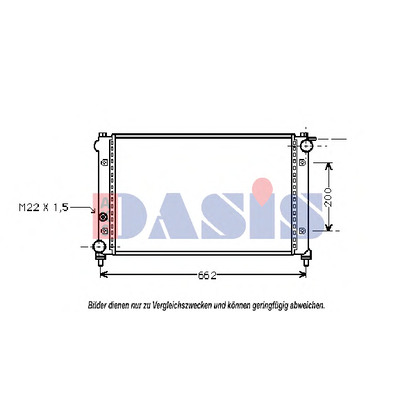 Foto Radiatore, Raffreddamento motore AKS DASIS 330020N