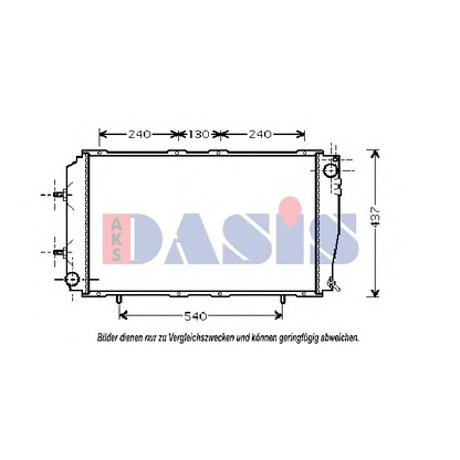 Фото Радиатор, охлаждение двигателя AKS DASIS 350025N